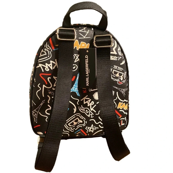 Karl Lagerfeld Maybelle graffiti backpack - Picture 2 of 9